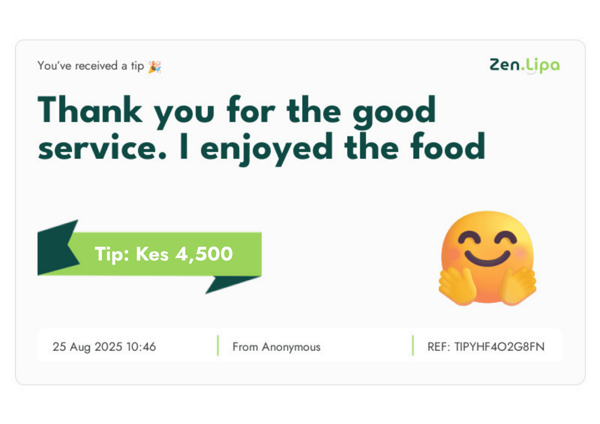 WhatsApp Tip Notification